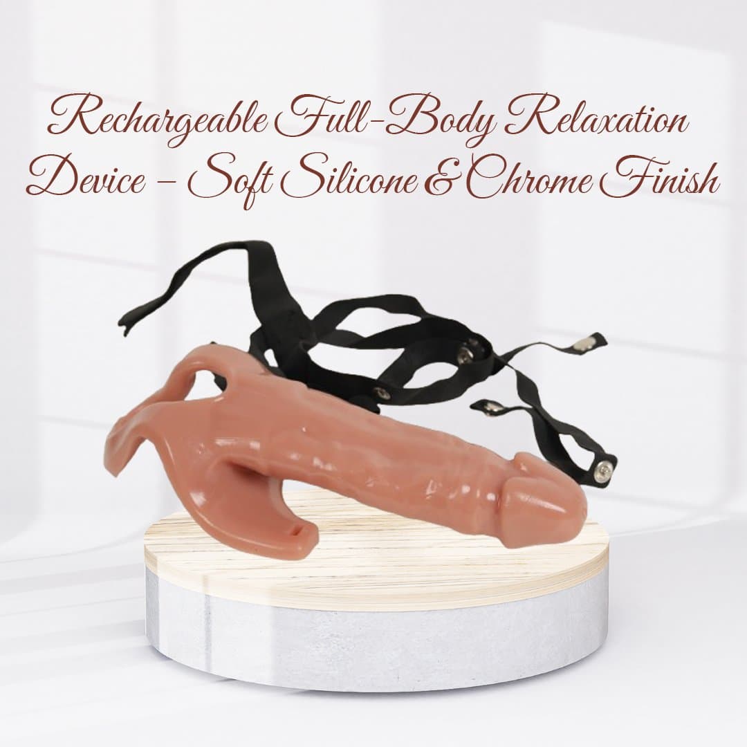 7 Inch Brown Hollow Strap-on Dildo for Men