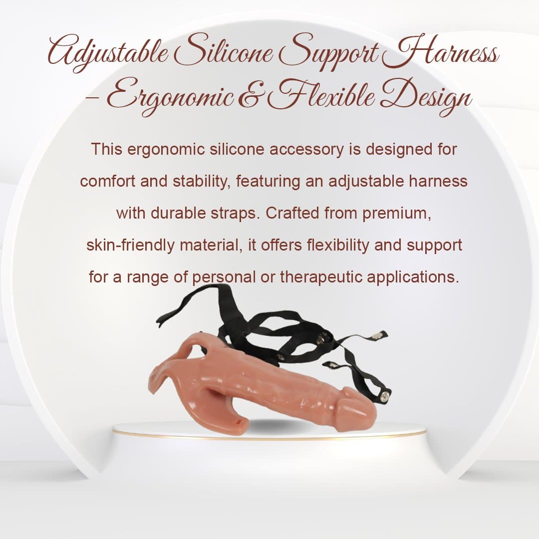 7 Inch Brown Hollow Strap-on Dildo for Men thumbnail 2