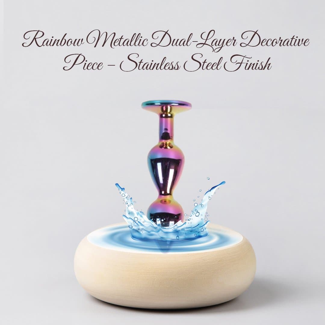 Stainless Diamond 2 Bead Anal Plug For Women thumbnail 5