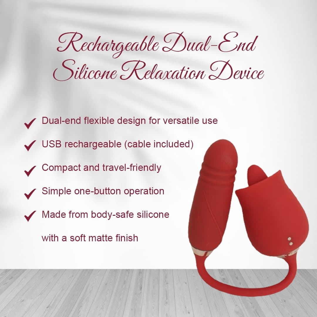 Rose Vibrator And Stimulator For Women thumbnail 3