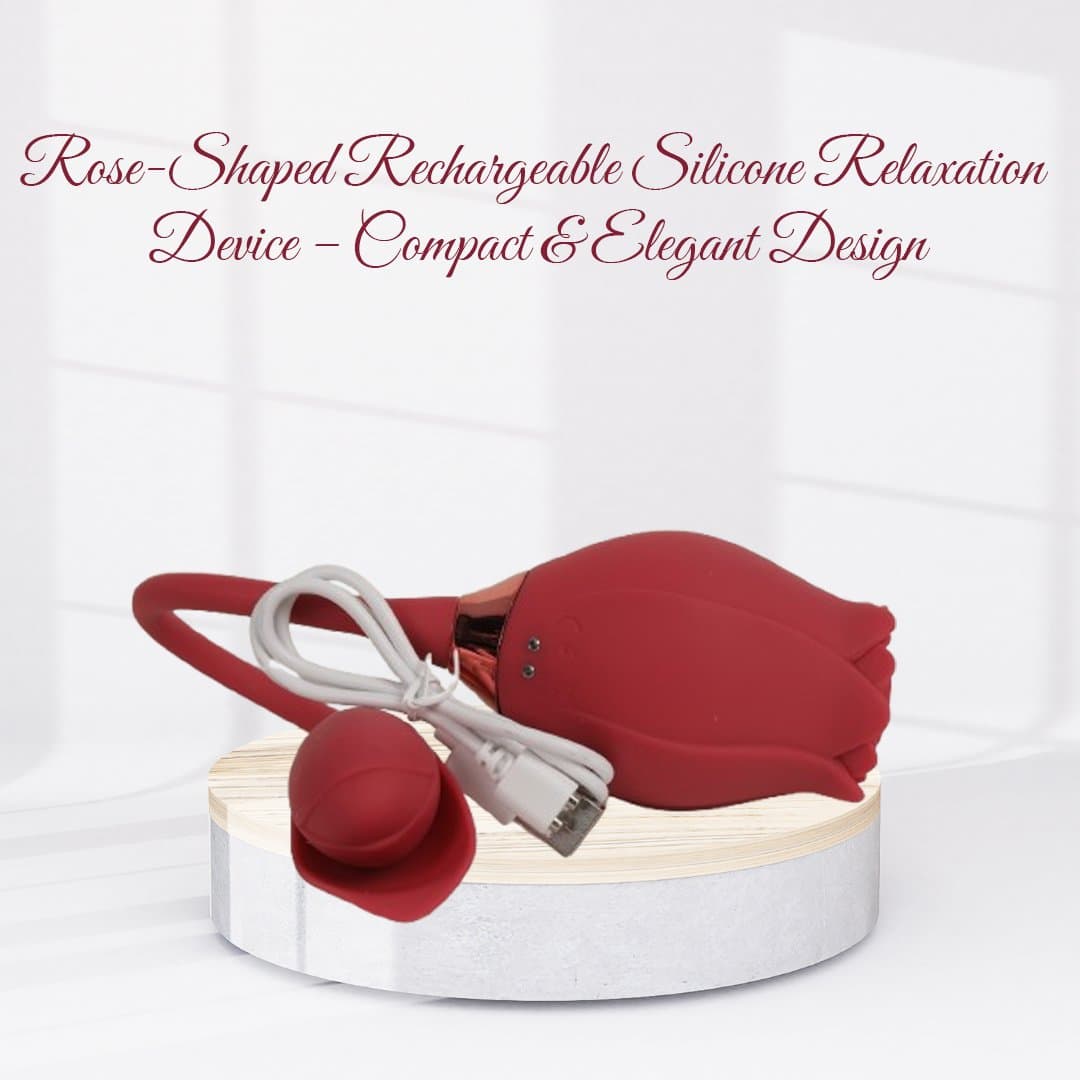 Rose Shape Licker And Vibrator  For Women
