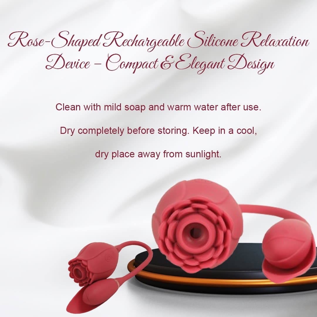 Rose Shape Licker And Vibrator  For Women thumbnail 2