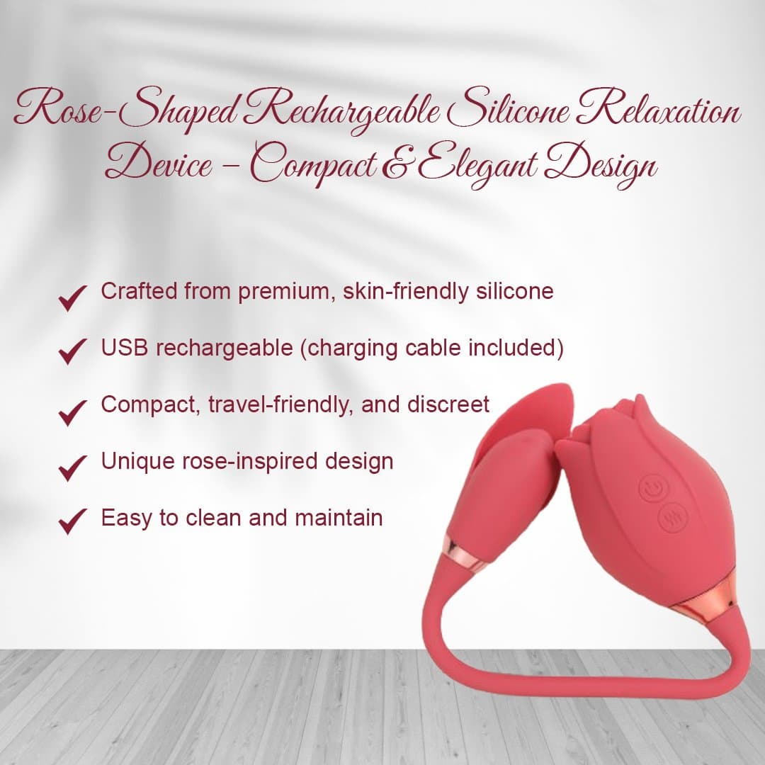 Rose Shape Licker And Vibrator  For Women thumbnail 3